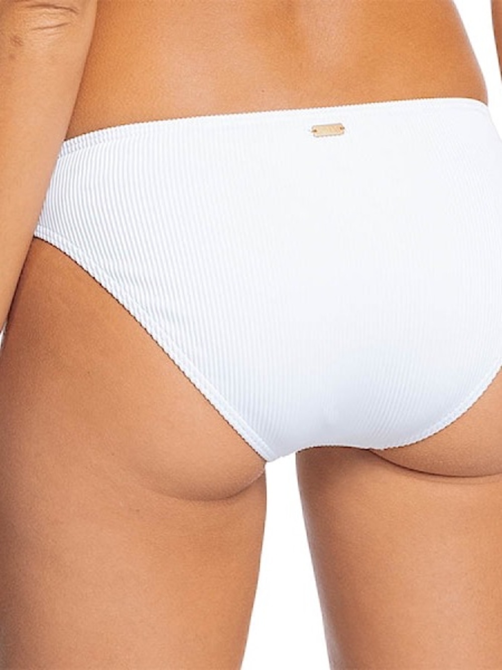 NWT Roxy White Ribbed Bikini Bottom - Picture 3 of 6
